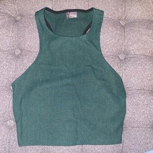 Sparkle & Fade Sage Green Razorback tank top - Cotton - Small/Medium